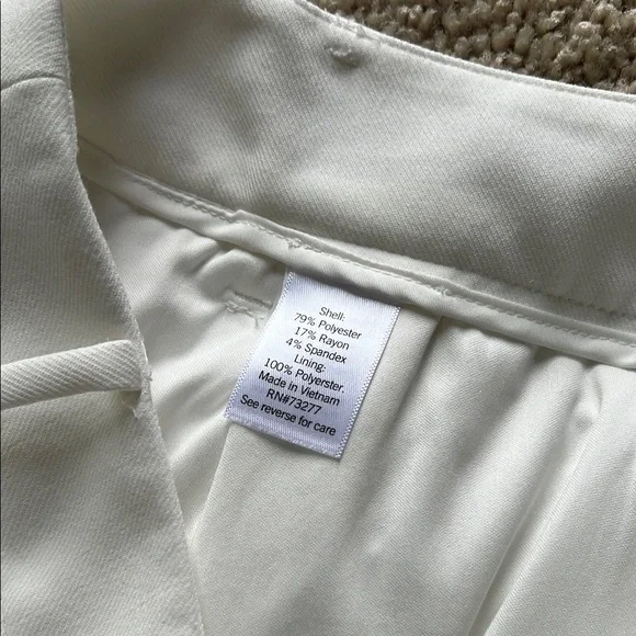 Nine West White High Waist Dress Shorts - Picture 5 of 7